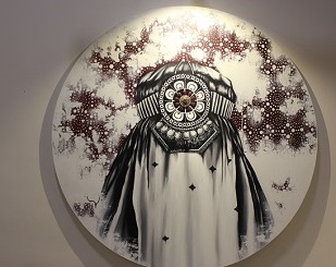 افتتاح نمایشگاه نقاشی «آن سوی رویای زنانه» در بوشهر + تصاویر